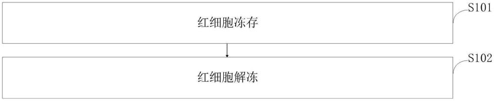 一种用于试剂红细胞长期保存的冰冻和解冻方法与流程