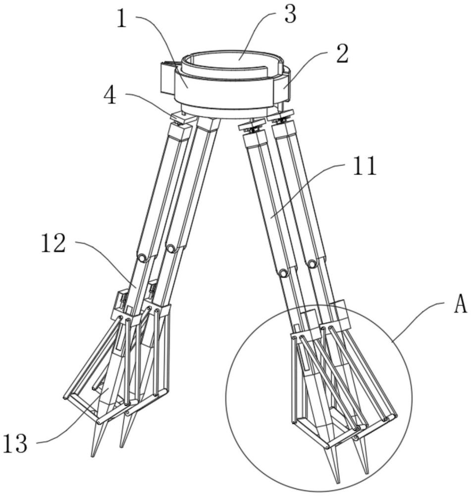 一种园林工程用树苗扶持架的制作方法