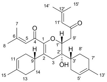 紫丁香中的倍半萜类化合物及其制备方法与应用与流程