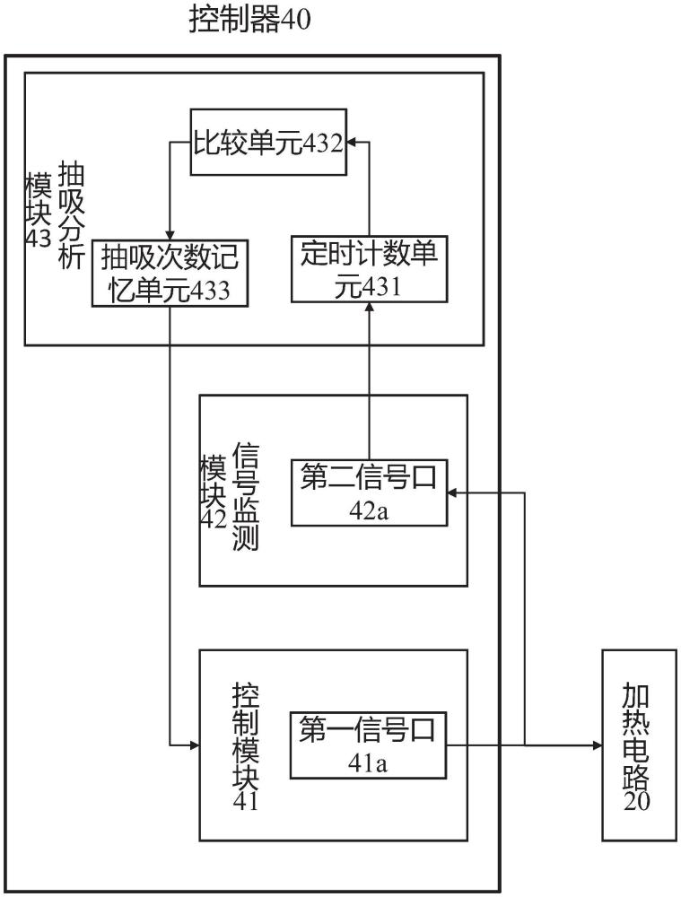 一种用于气溶胶生成装置的抽吸检测电路和方法与流程