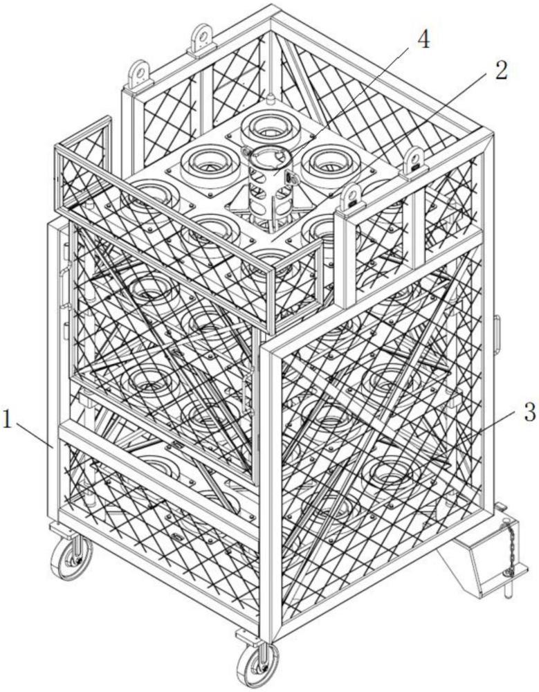 一种套管扶正器存放架及其使用方法与流程