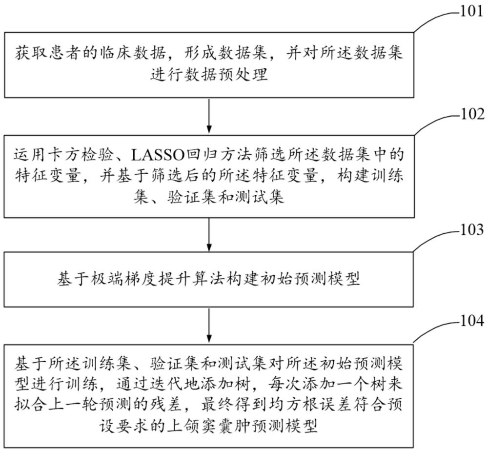 基于机器学习算法的上颌窦囊肿预测模型的构建方法、上颌窦囊肿预测方法及装置、存储介质