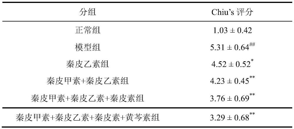 一种用于辐射性肠损伤治疗组合物及其应用